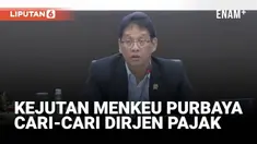 Menteri Keuangan Purbaya Yudhi Sadewa mencari keberadaan Dirjen Pajak, jelang konferensi pers APBN, Kamis (18/12). Menkeu Purbaya dengan nada bercanda mengatakan Dirjen Pajak sedang sibuk menagih pajak.