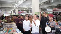 Presiden Jokowi mengunjungi Pasar Delimas di Kecamatan Lubuk Pakam, Kabupaten Deli Serdang, Selasa (10/9/2024)