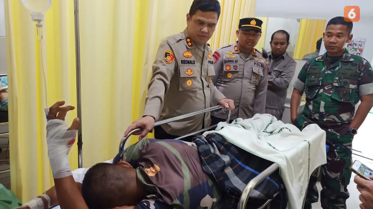 Kondisi Praka RW usai dianiaya oleh seorang warga (Liputan6.com/Istimewa)