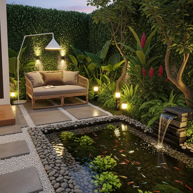 Halaman Belakang Rumah Kecil Tapi Estetik untuk Pelihara Ikan Guppy