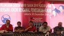  Jelang akhir tahun, PDI-Perjuangan menggelar konferensi pers, Jakarta, Selasa (30/12/2014). (Liputan6.com/Faizal Fanani)