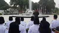 Paskibraka Pembawa Baki Ditentukan 5 Menit Sebelum Upacara