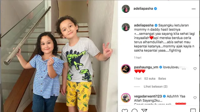 Adelia Pasha dan Dua Anaknya Positif Covid-19