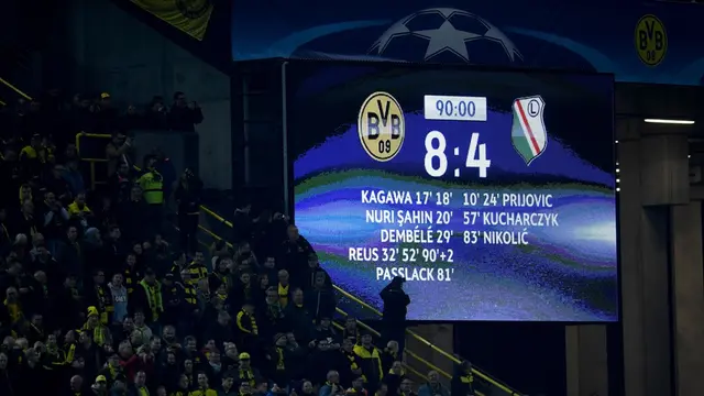 Borussia Dortmund Vs Legia Warszawa