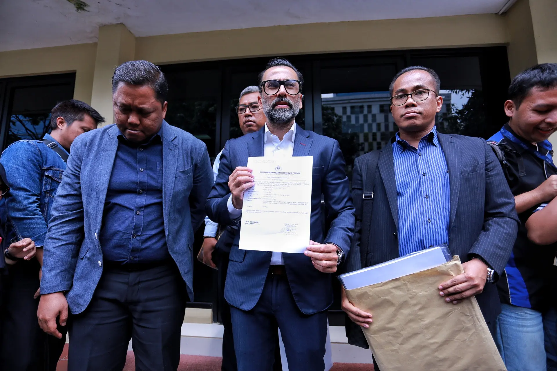 Jeremy Thomas melaporkan kasus penganiayaan anaknya (Adrian Putra/bintang.com)