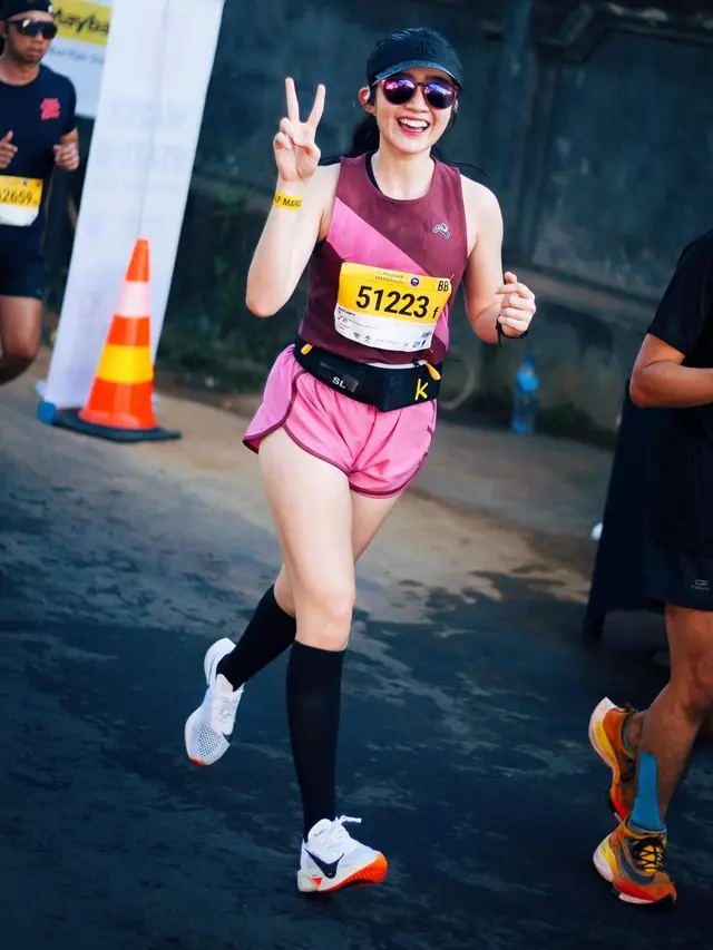 Febby Rastanty ikut half maraton (Instagram/febbyrastanty)