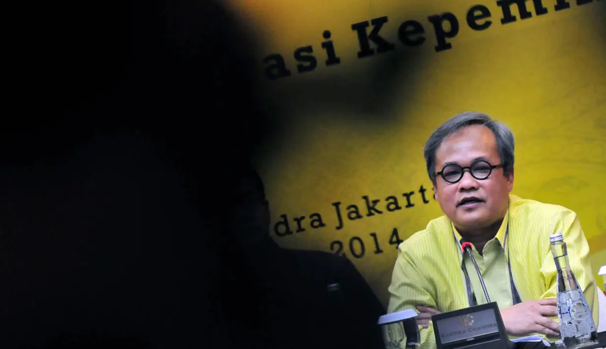 Politisi Partai Golkar Hajriyanto Y Thohari saat acara silaturahmi 50 tahun Partai Golkar dan menyongsong Munas IX di Jakarta, Kamis (30/10/2014). (Liputan6.com/Johan Tallo)