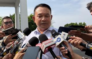 Penasihat Khusus Presiden Bidang Pertahanan Dudung Abdurachman di Istana Kepresidenan Jakarta, Selasa (21/4/2026). (Foto: Liputan6.com/Lizsa Egeham).