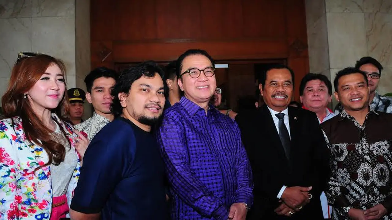 Tantowi Yahya dan Anang Hermansyah (liputan6.com/Faisal R Syam)