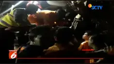 Bus pariwisata ini sedianya hendak pulang ke Surabaya setelah mengantar rombongan berwisata religi di Candi Ceto, Karang Anyar, Jawa Tengah.