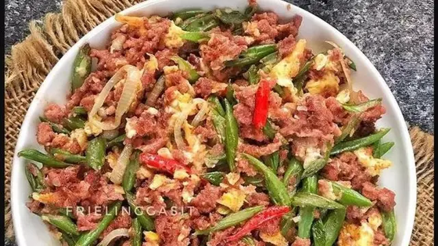 Tumis Buncis Kornet