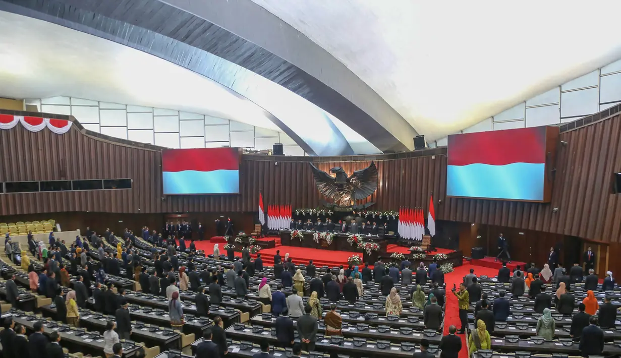 Agenda pertama penetapan putusan terkait perubahan tata tertib serta rekomendasi MPR RI masa jabatan 2019–2024. (merdeka.com/Arie Basuki)