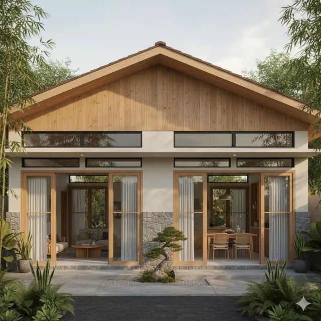 7 Model Rumah Kecil Tapi Luas dengan Ventilasi Silang, Sirkulasi Udara Alami yang Bikin Hunian Sejuk Sepanjang Hari (Foto: Gemini AI)