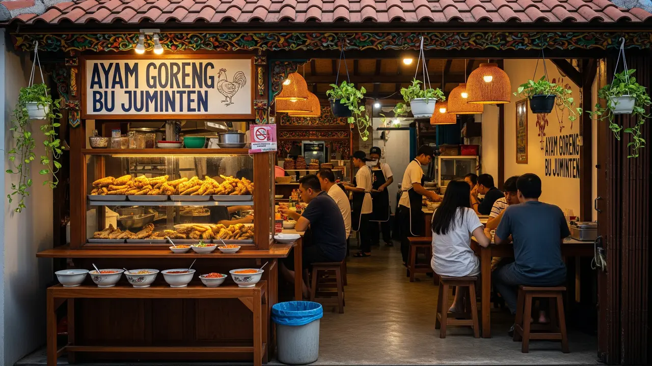 Ide Desain Warung Olahan Ayam Rumahan yang Selalu Ramai Pembeli/ Ilustrasi AI