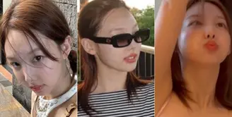 Nayeon Twice saat Liburan di Bali. [@nayeonyny]