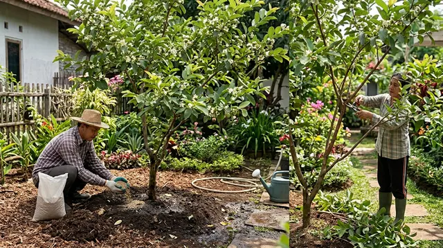 8 Cara Mengatasi Jambu Biji yang Berbunga tetapi Tidak Jadi Buah, Wajib Simak
