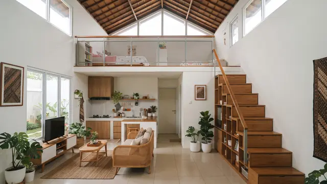 Desain Rumah 3 Kamar Tanpa Banyak Sekat