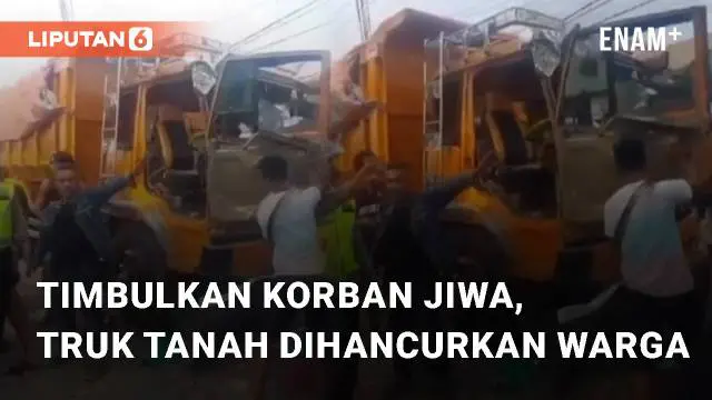 Buntut dari kejadian viral kemarin buat truk tanah di Teluknaga, Kabupaten Tangeran dihancurkan. Amukan warga tersebut disebabkan kejadian truk menabrak anak kecil hingga tewas