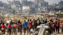 Serangan ini terjadi di tengah wacana perundingan untuk mengakhiri perang di Gaza. (Eyad BABA/AFP)