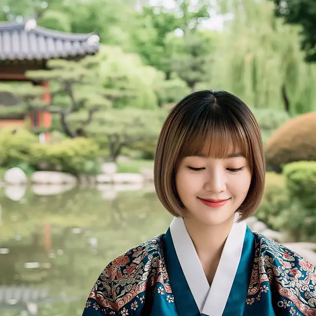 Pixie Cut dengan Poni Samping