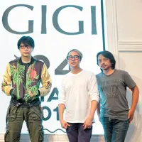 "Nidji senang banget bisa ikut. GIGI udah idola kami dari jaman celana merah sampai sekarang bisa satu panggung. Apalagi besok event closingan sebelum puasa," jelas Rama. (Adrian Putra/Bintang.com)