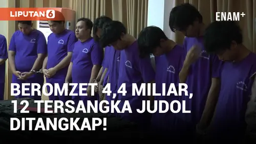 VIDEO: 12 Tersangka Judi Online Ditangkap, Punya Omzet 4,4 Miliar!