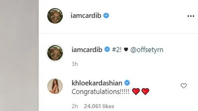 Unggahan Cardi B. (Instagram/ iamcardib)