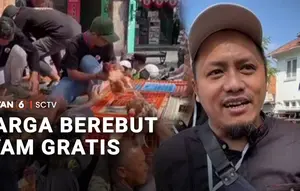 Warga Berebut Ayam Gratis, Peternak Keluhkan Harga Pakan Tinggi