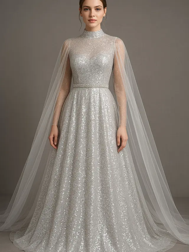 7 Model Gaun Sequin Glamor Bling-Bling untuk Resepsi Nikah, Punya Luna Maya Curi Perhatian