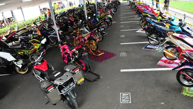 Ilustrasi modifikasi sepeda motor Bursa Motor 2017