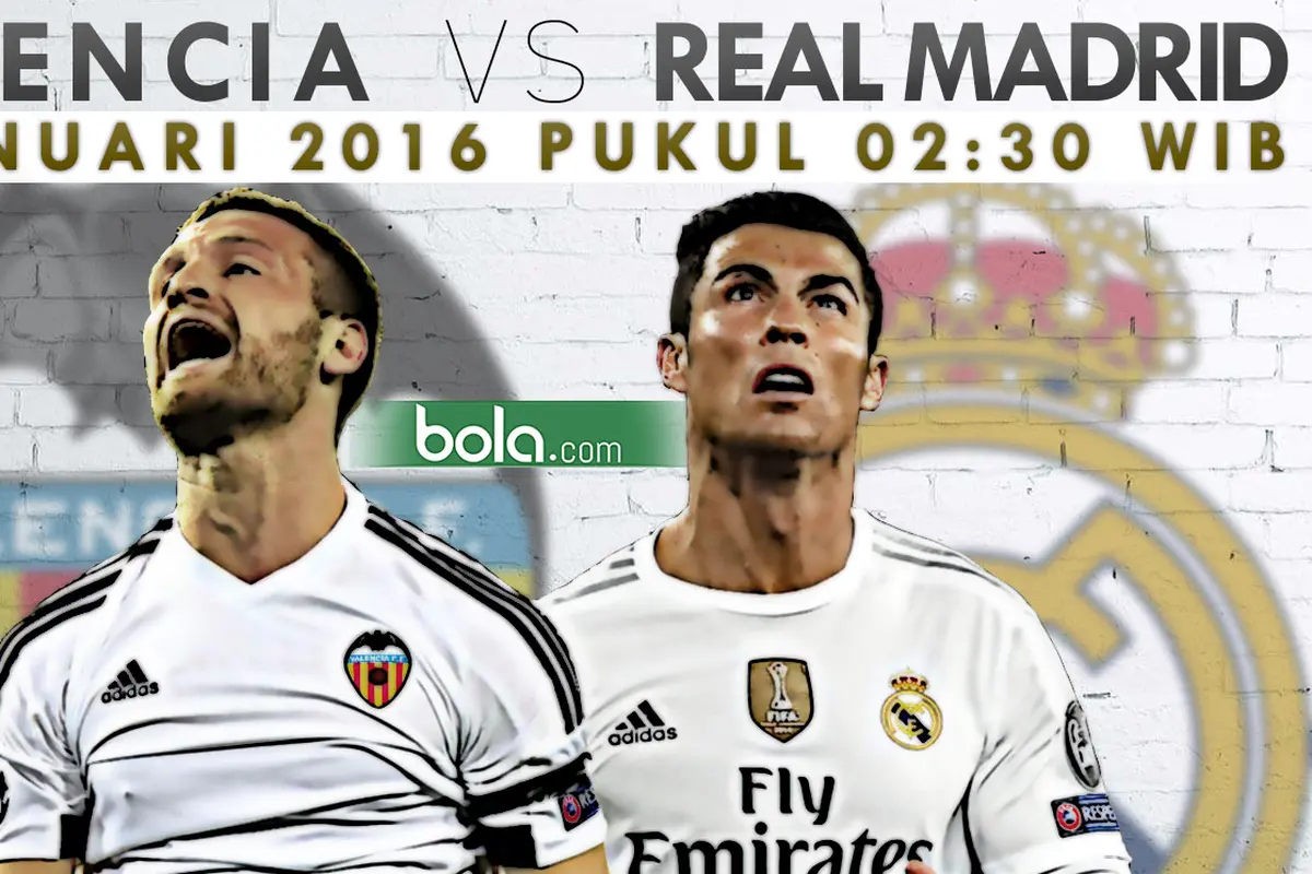 Valencia vs Real Madrid (Bola.com/Samsul Hadi)