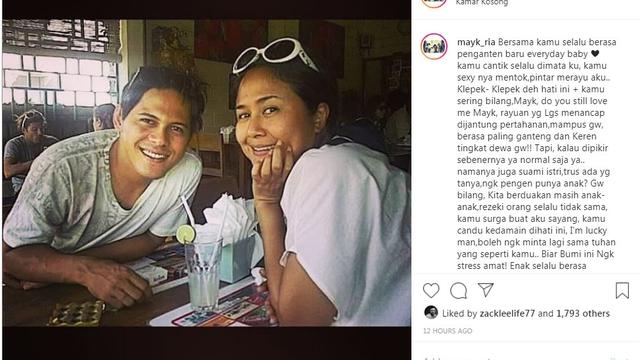 Ria Irawan (Foto: Instagram/@mayk_wongkar)