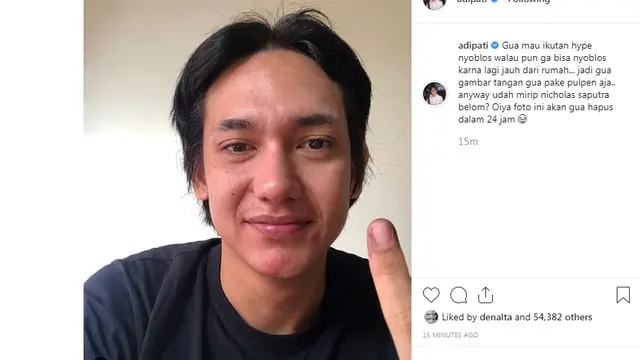 Adipati Dolken (Foto: Instagram)