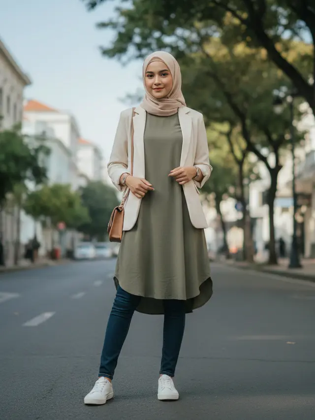Model Celana Jeans Panjang Wanita Kekinian (Foto: Gemini AI)