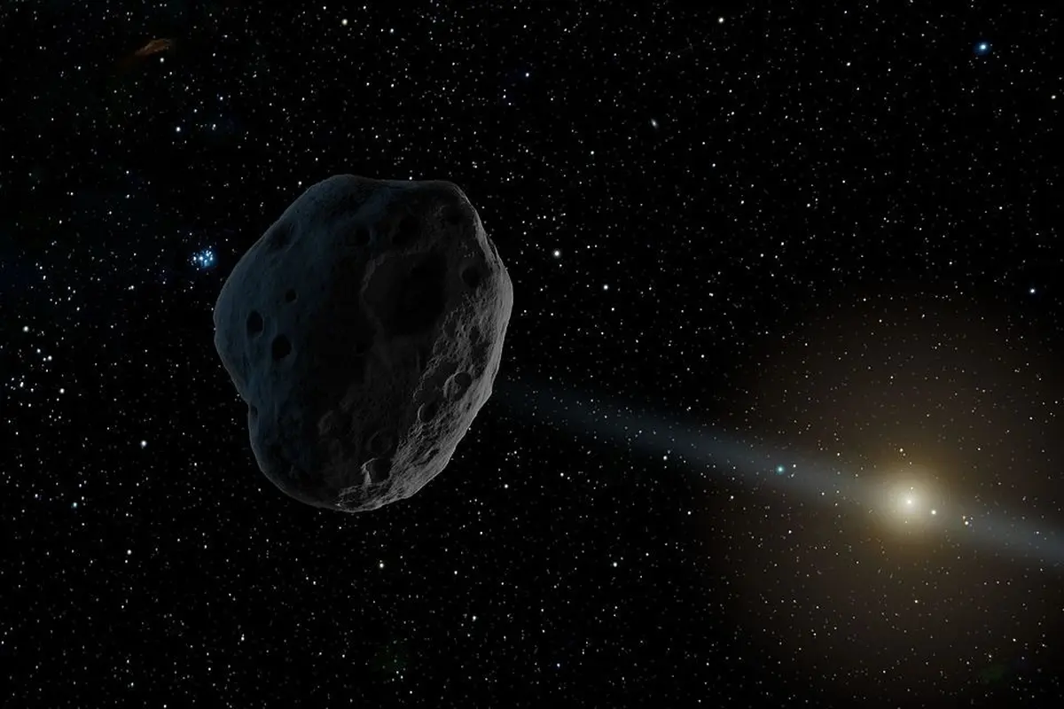 Ilustrasi objek misterius 2016 WF9, asteroid atau komet?