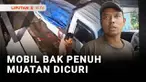 Seorang pencuri membawa kabur mobil bak bermuatan penuh beserta isi-isinya. Aksinya bahkan dilakukan seorang diri.