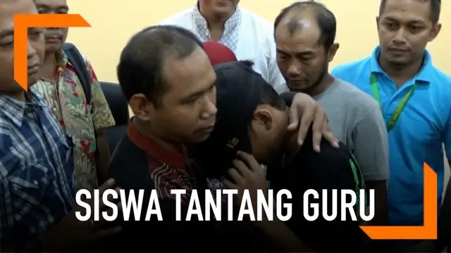 Kasus siswa SMP di Gresik yang menantang gurunya berkelahi berakhir damai setelah dimediasi pihak kepolisian.