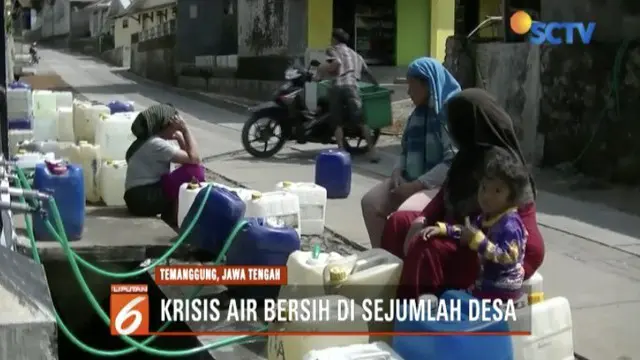 Kemarau panjang yang membuat Temanggung kekeringan. Pemerintah berupaya membangun sistem penyediaan air minum demi atasi krisis air.