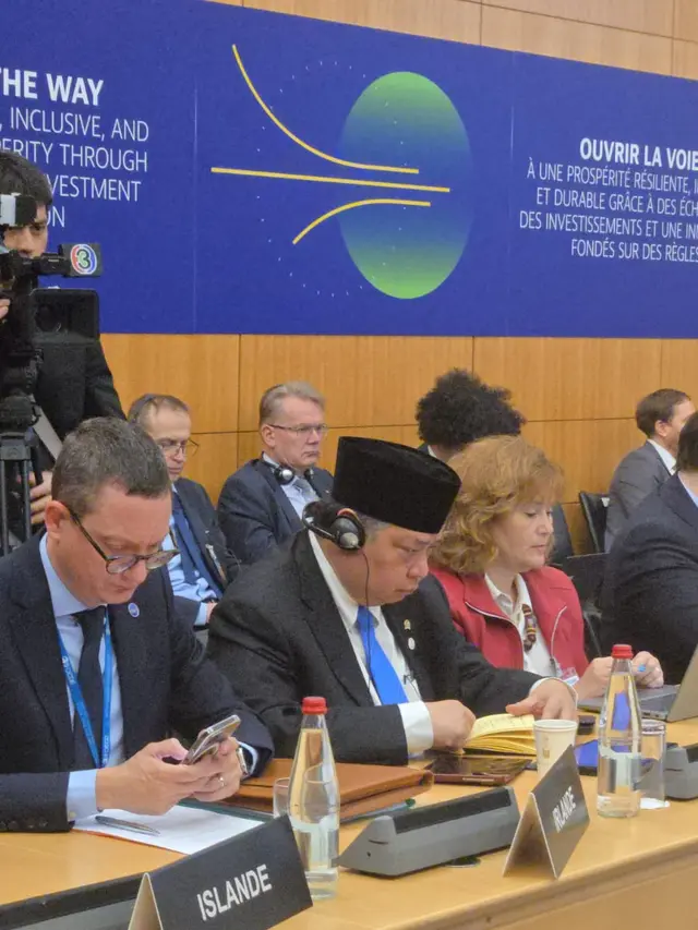 Menko Airlangga Pamerkan Program Indonesia Makin Cakap Digital di Forum OECD