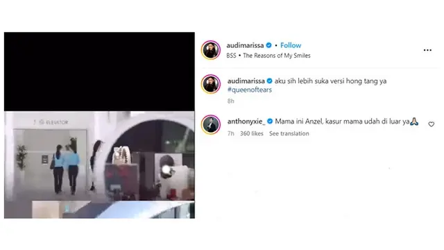 6 Komentar Lucu Anthony Xie di Postingan Reka Adegan Audi Marissa, Bikin Ngakak