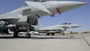 Eurofighter Typhoon punya dua dapur pacu Eurojet EJ200 yang masing-masing berkekuatan 13.490 pon dan thrust-weight ratio 1,15 (Dokumentasi Eurofighter)