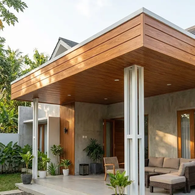 Atap Teras Rumah Baja Ringan Minimalis
