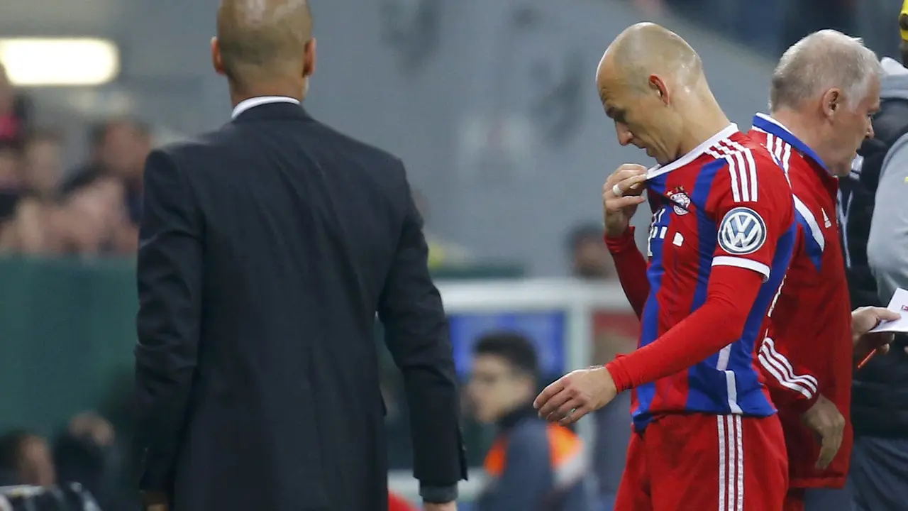 Comeback Arjen Robben Hanya Berlangsung 16 Menit