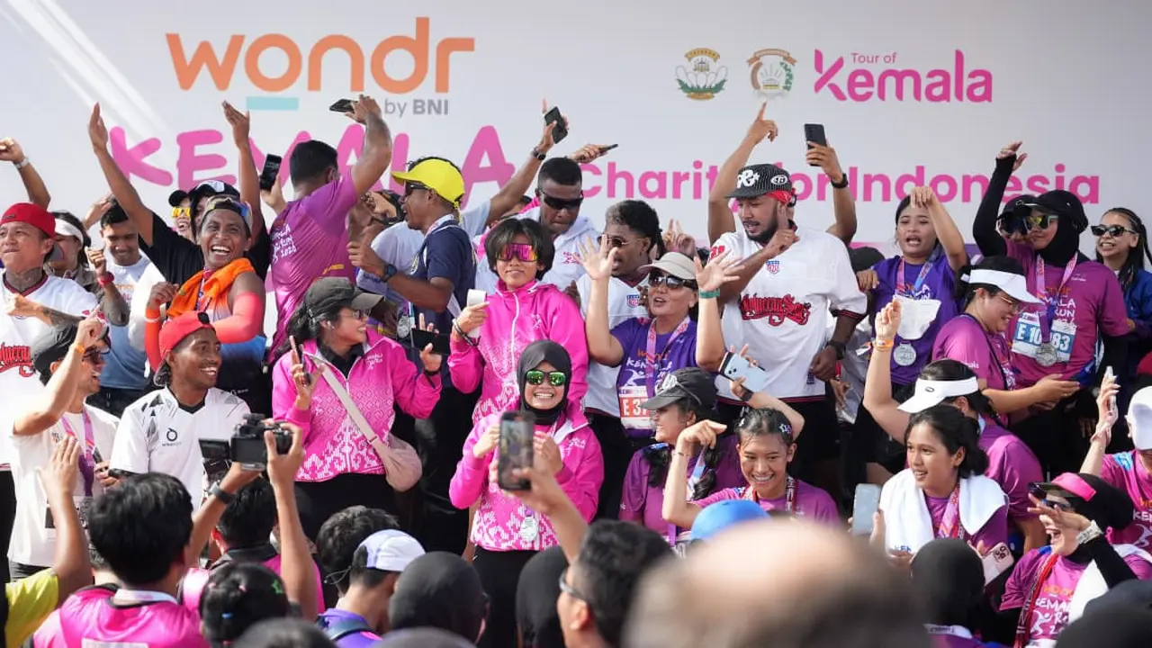 Ajang lari internasional wondr Kemala Run 2026 berlangsung meriah dan sukses digelar dengan antusiasme tinggi dari berbagai kalangan.