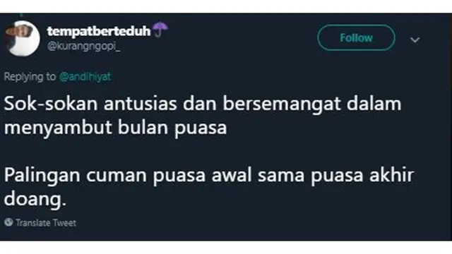 6 Drama Soal 'Sok-sok Antusias Sambut Ramadan' Ini Bikin Senyum Kecut