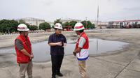 Menteri BUMN Erick Thohir langsung mengecek kondisi di Depo Pertamina Plumpang si Jakarta Utara, Sabtu (4/3/2023).