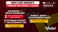 Jadwal Lengkap Turkish Volleyball League 2022/23 Live Vidio 23-26 November 2022