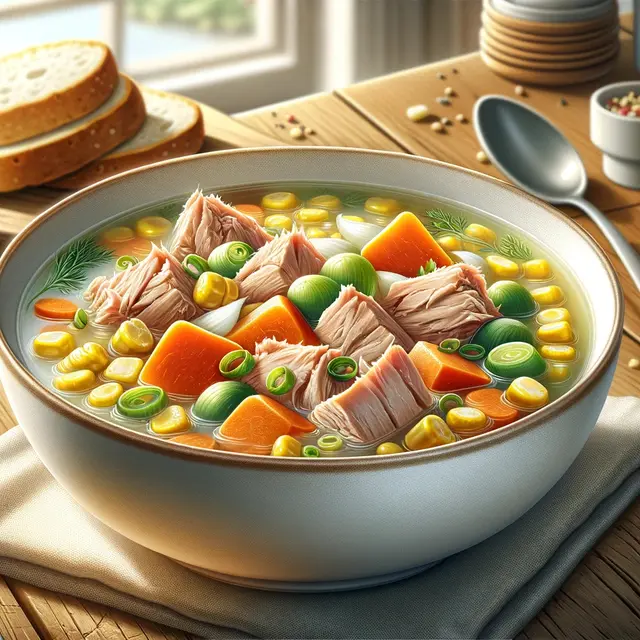 3. Sup Tuna dengan Sayuran