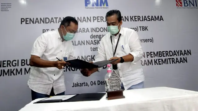 BNI bekerja sama dengan PNM sebagai mitra dalam penyaluran kredit bagi UMKM mitra binaan PNM. (Foto: BNI)