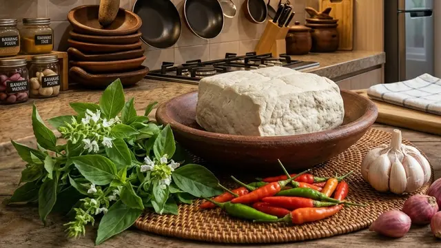 resep tahu penyet sambal kemangi (AI Generated)